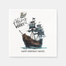 Buscar barco pirata servilletas Cumpleaños