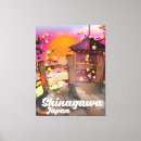 Buscar templo japonés posters Puesta de sol