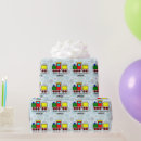 Buscar cumpleaños del tren papel de regalo Choo choo