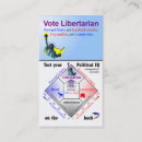 Buscar políticos tarjetas de visita Libertario