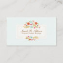 Buscar flores vintage tarjetas de visita Para ella