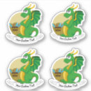 Buscar dragón verde pegatinas Cualquier niño