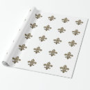 Buscar fleur lis de papel de regalo Dorado