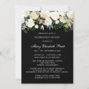 Buscar flores blancas en fondo negro invitaciones Para todos
