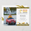 Buscar construcción invitaciones Cualquier niño