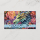 Buscar dragones chinos tarjetas de visita Artista de tatuajes