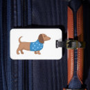 Buscar dog etiquetas para maletas Doxie