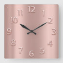 Buscar rose relojes de pared Metallic