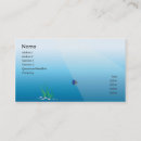 Buscar buceador tarjetas de visita Subacuático