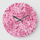 Buscar lila relojes de pared Flor