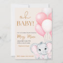 Buscar pink elephant invitaciones Ducha