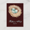 Buscar petirrojo tarjetas de visita Azul