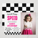 Buscar número cuatro invitaciones Niña