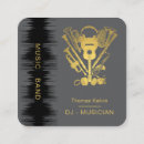 Buscar djs tarjetas de visita Música