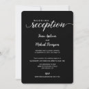 Buscar boda recepcion invitaciones Negro