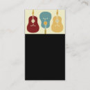 Buscar guitarrista tarjetas de visita Acústico