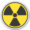 Buscar símbolo nuclear pegatinas Radiactivo