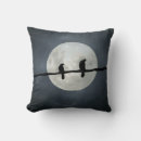 Buscar de la luna llena cojines Pájaros