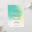 Buscar la turquesa boda invitaciones Acuarela