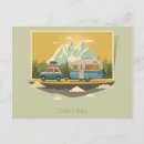 Buscar remolque retro postales Acampada