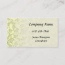 Buscar ginkgo tarjetas de visita Verde