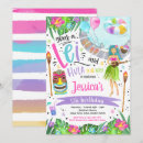 Buscar pool party birthday invitaciones Luau fiesta