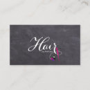 Buscar menú tarjetas de visita Peluquería