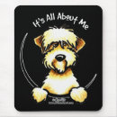 Buscar suavemente alfombrillas de raton Terrier de trigo