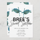 Buscar tortuga verde invitaciones Acuarela