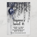 Buscar globos azules invitaciones Elegante