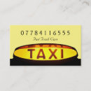 Buscar taxi amarillo tarjetas de visita Taxista