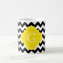 Buscar zigzag amarillo tazas Moda