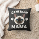 Buscar gato siamés cojines Mamá gata siamesa