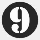 Buscar número nueve pegatinas General y unisex