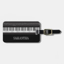 Buscar notas musicales etiquetas para maletas Teclado