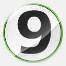 Buscar número 9 pegatinas Números