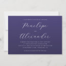 Buscar azul marino boda invitaciones Elegante