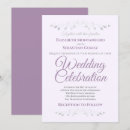 Buscar púrpura y gris invitaciones Elegante