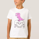 Buscar dinosaurio del dibujo animado camisetas Rosa