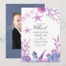 Buscar del océano boda invitaciones Coral
