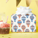 Buscar globo del aire caliente papel de regalo Amarillo