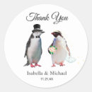 Buscar del pingüino boda pegatinas Elegante