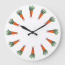 Buscar verduras relojes de pared Naranja