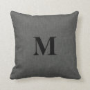 Buscar textura de lino cojines Monograma