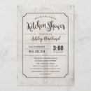 Buscar cocinar la ducha nupcial invitaciones Vintage