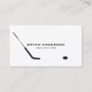Buscar bastón tarjetas de visita Hockey