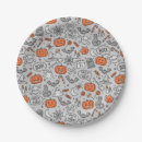 Buscar dibujo animado papel platos Halloween
