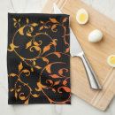 Buscar naranja quemado paños de cocina Patrón