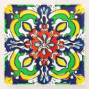 Buscar tejas azules posavasos Flores