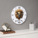 Buscar leo zodiac relojes de pared 6 º leña